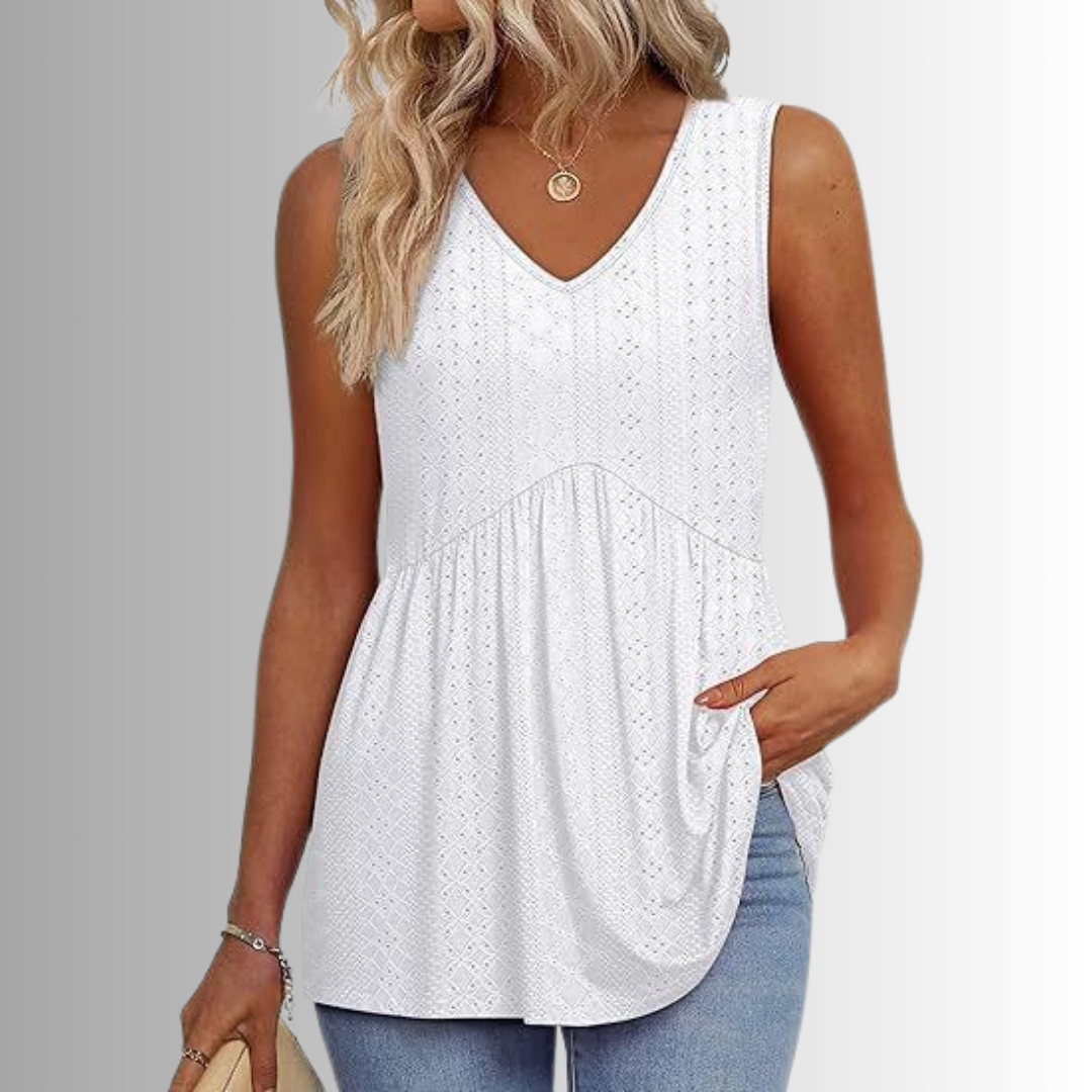 Elin | Elegant & Vardaglig Mönstrad Topp