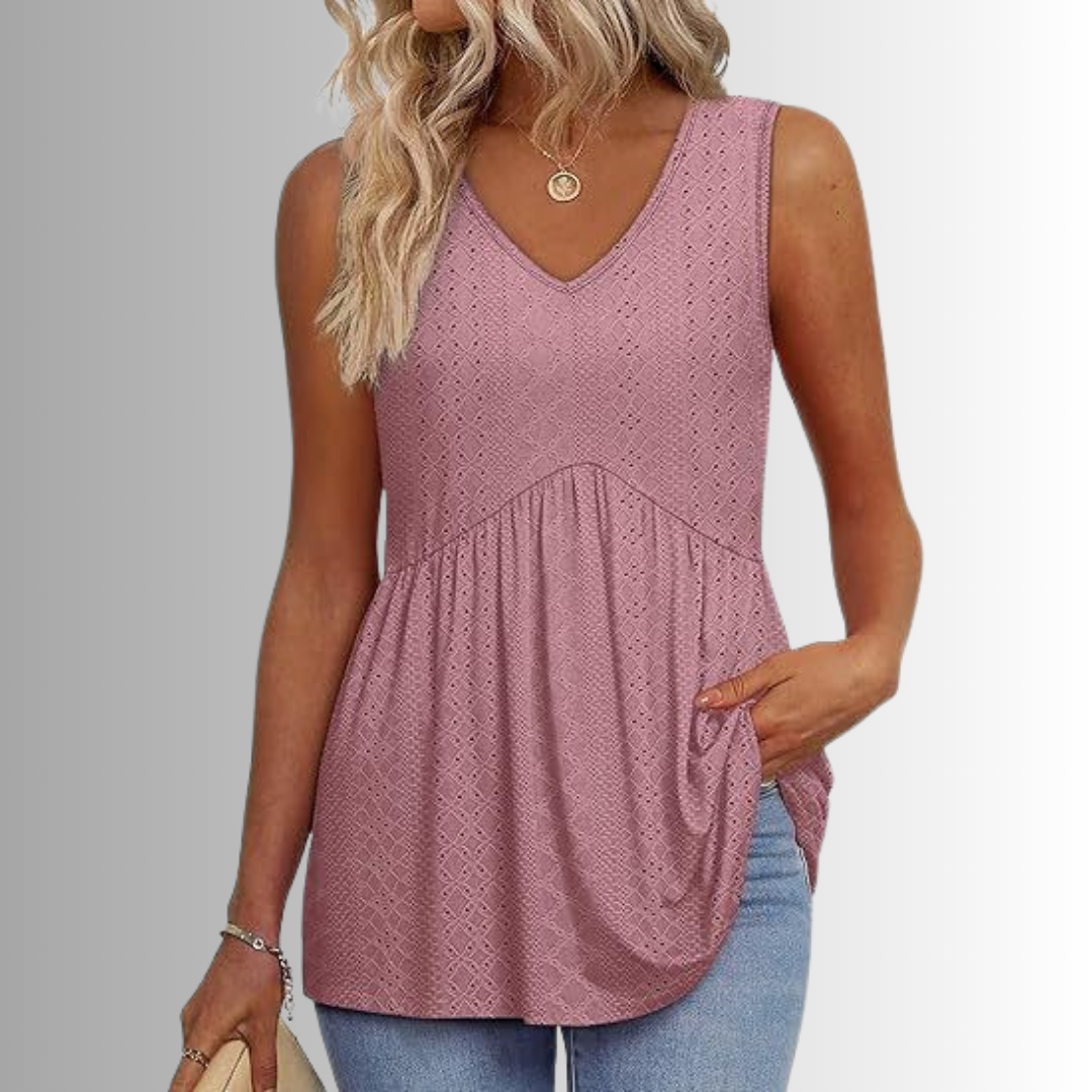 Elin | Elegant & Vardaglig Mönstrad Topp