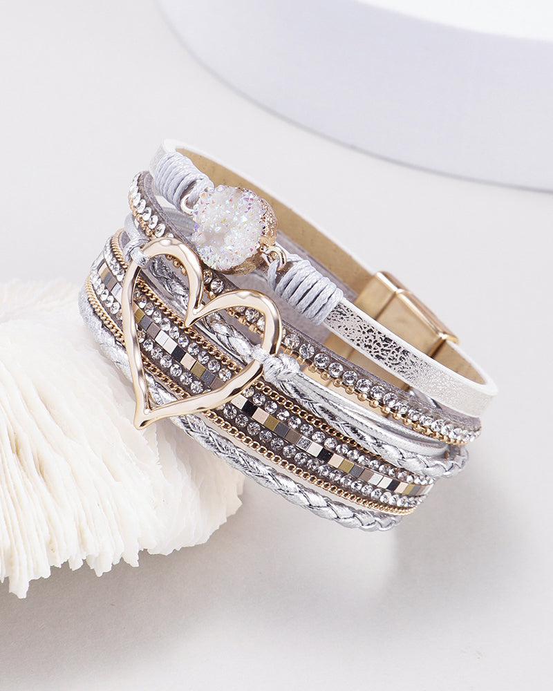 Elin | Bohemisk Hjärta  armband