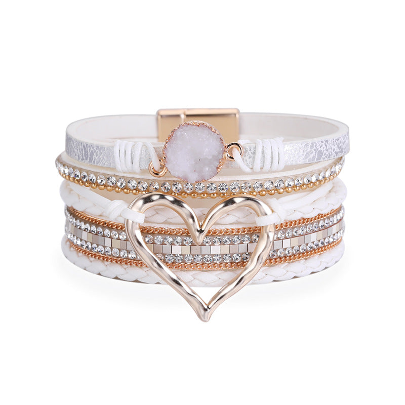 Elin | Bohemisk Hjärta  armband