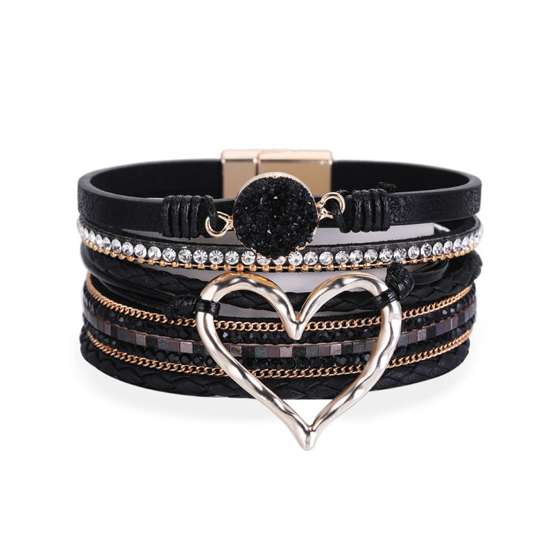 Elin | Bohemisk Hjärta  armband