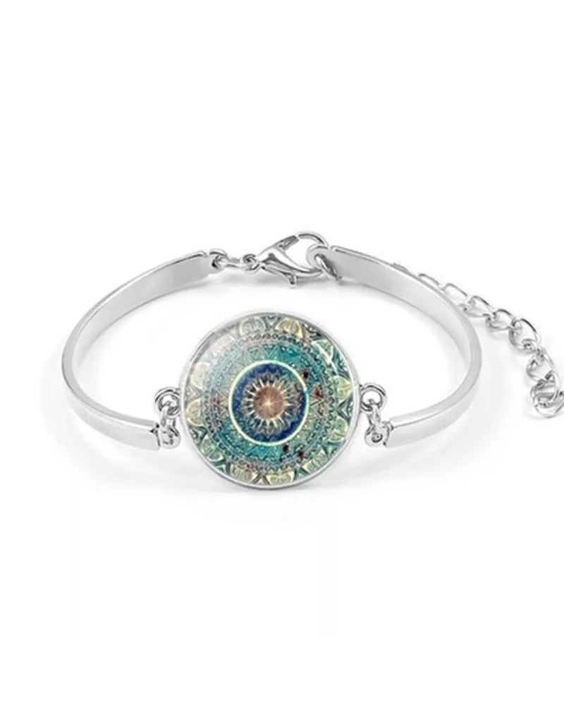 Elin | Datura blommor halsband-set