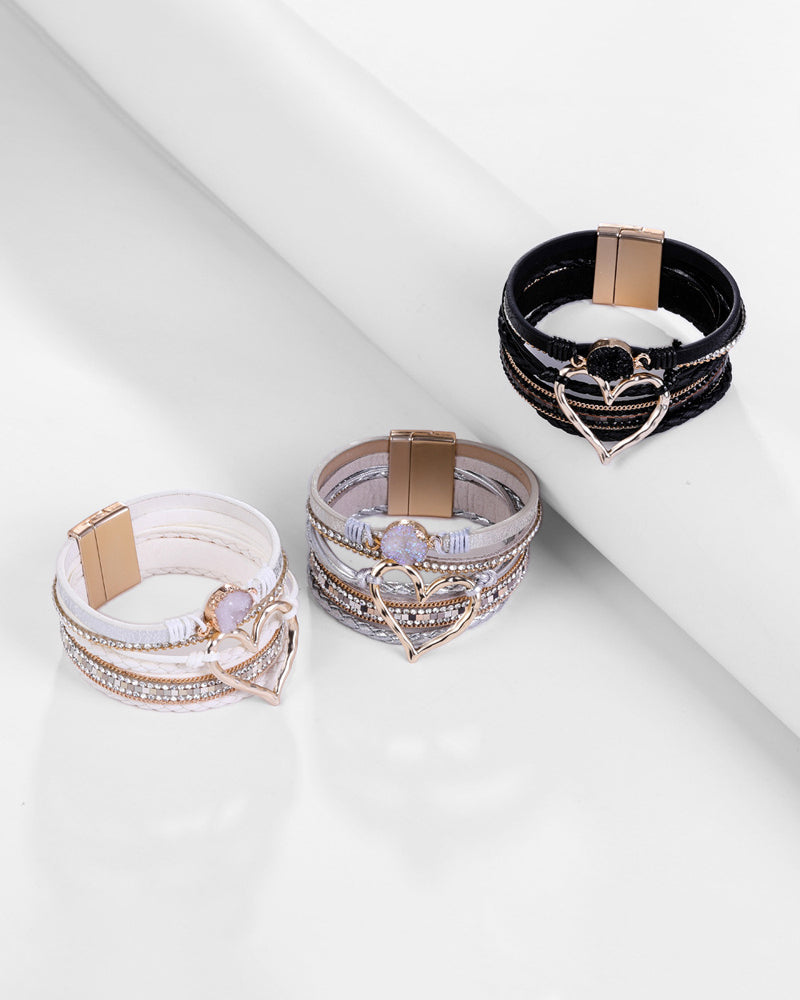 Elin | Bohemisk Hjärta  armband