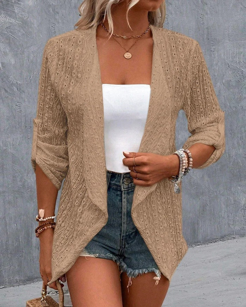 Elin | Enkel enfärgad elegant cardigan