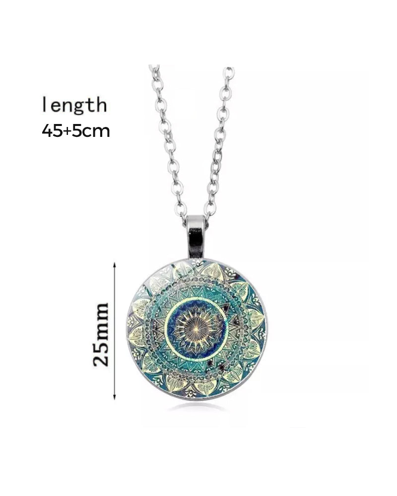 Elin | Datura blommor halsband-set