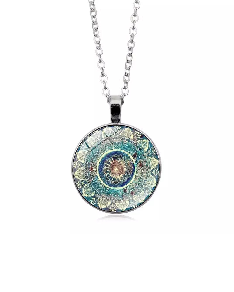 Elin | Datura blommor halsband-set
