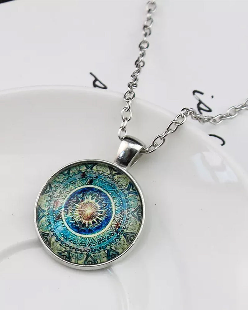 Elin | Datura blommor halsband-set