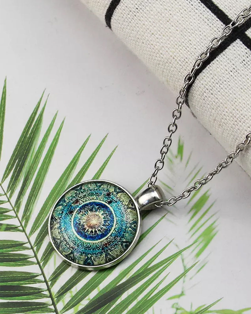 Elin | Datura blommor halsband-set
