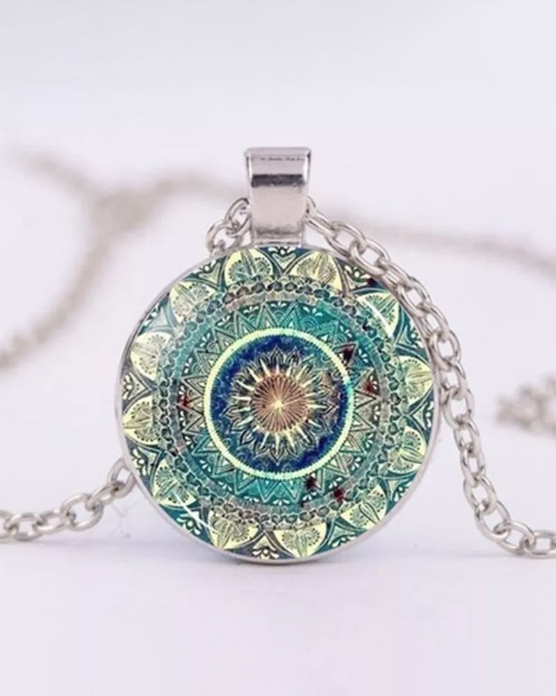 Elin | Datura blommor halsband-set