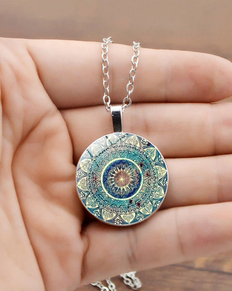 Elin | Datura blommor halsband-set