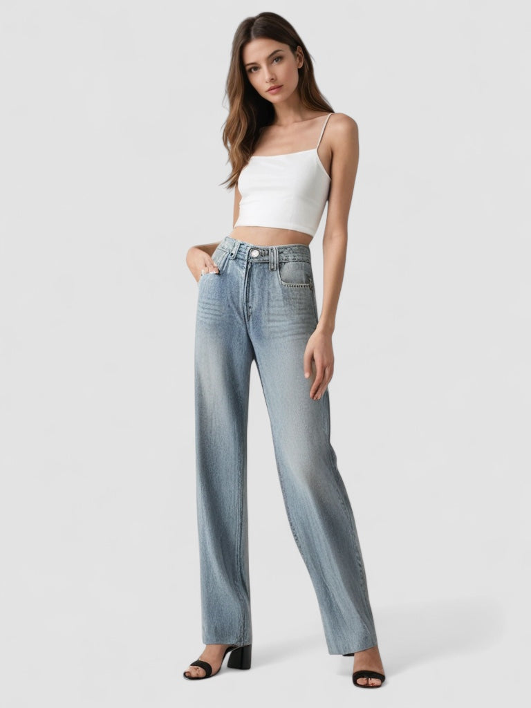 Elin | Vintage Utsvängd Jeans