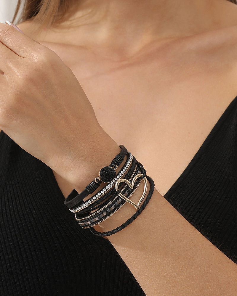 Elin | Bohemisk Hjärta  armband