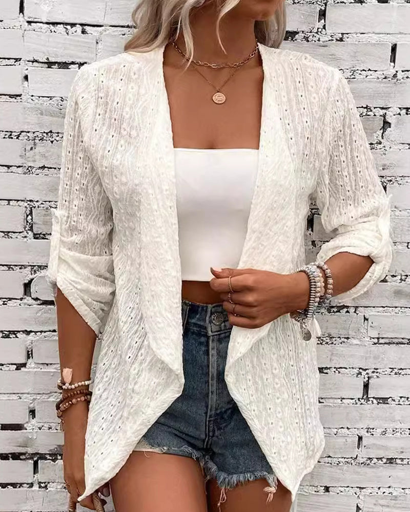 Elin | Enkel enfärgad elegant cardigan