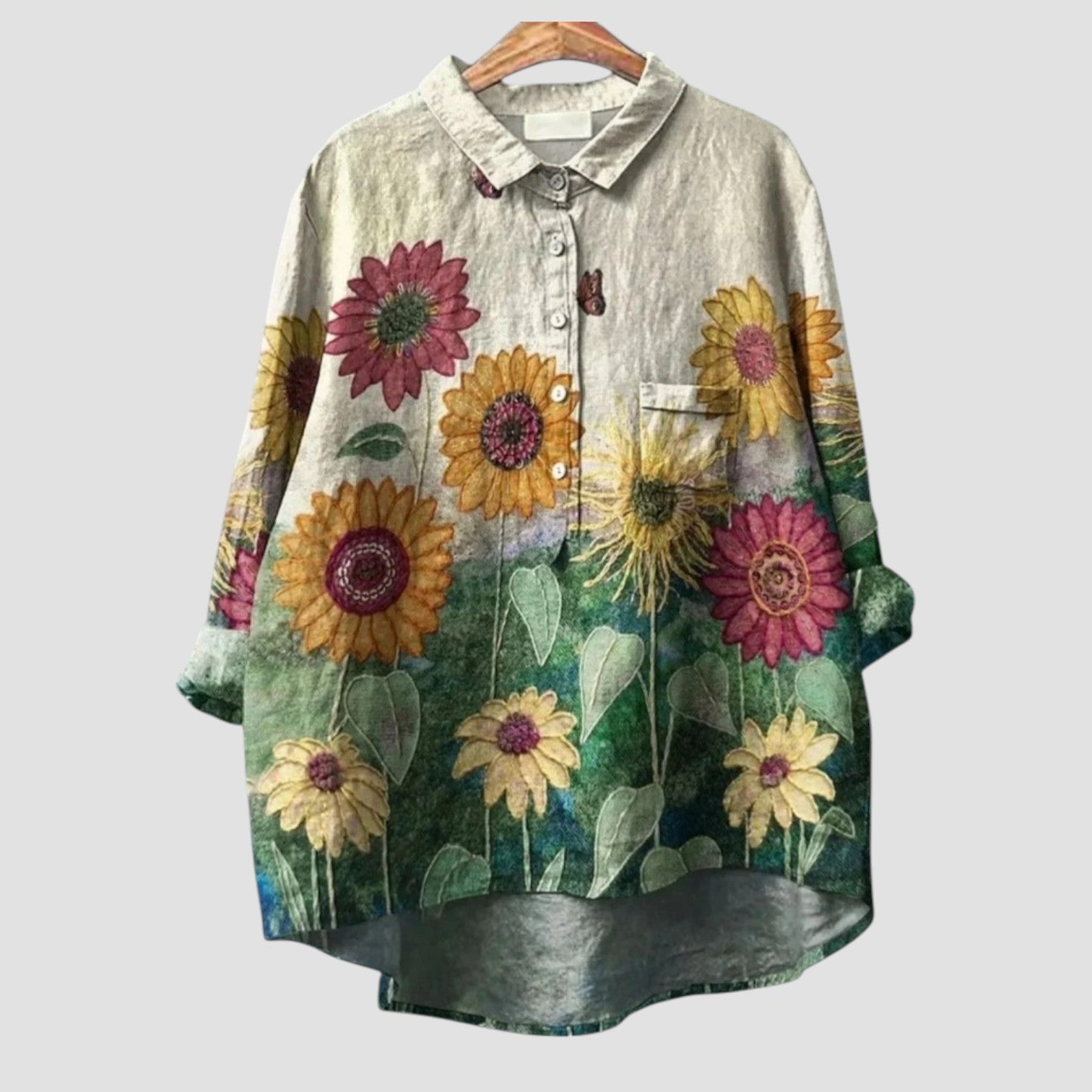 Elin | Färgad blus