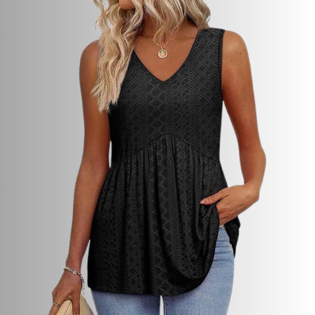 Elin | Elegant & Vardaglig Mönstrad Topp