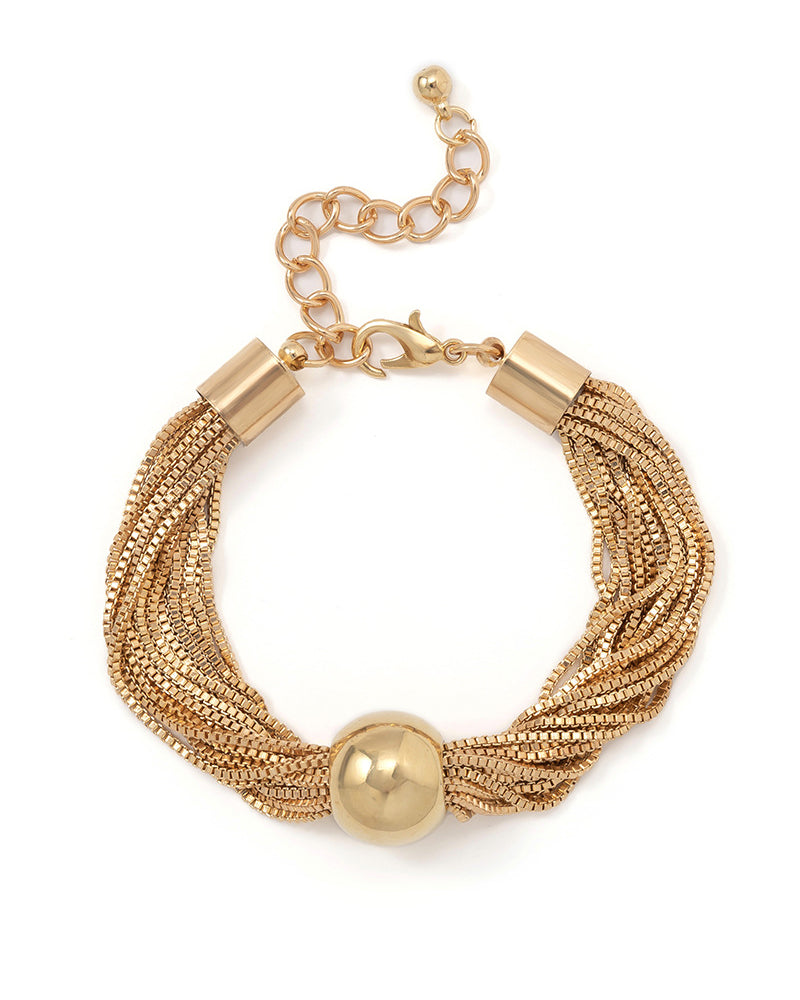 Elin | Stapelbart geometriskt halsband/armband med kedja i lager